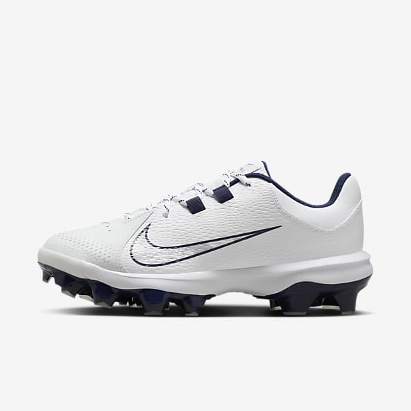 Black and white nike softball cleats online